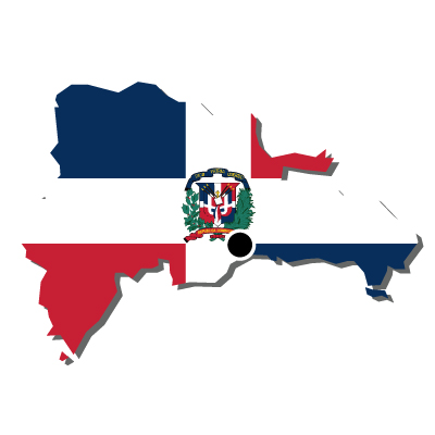 ドミニカ共和国無料フリーイラスト｜首都・国旗付